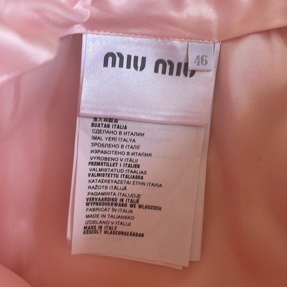 Miu Miu baby pink puffy mini skirt M/L - Picture 5 of 6